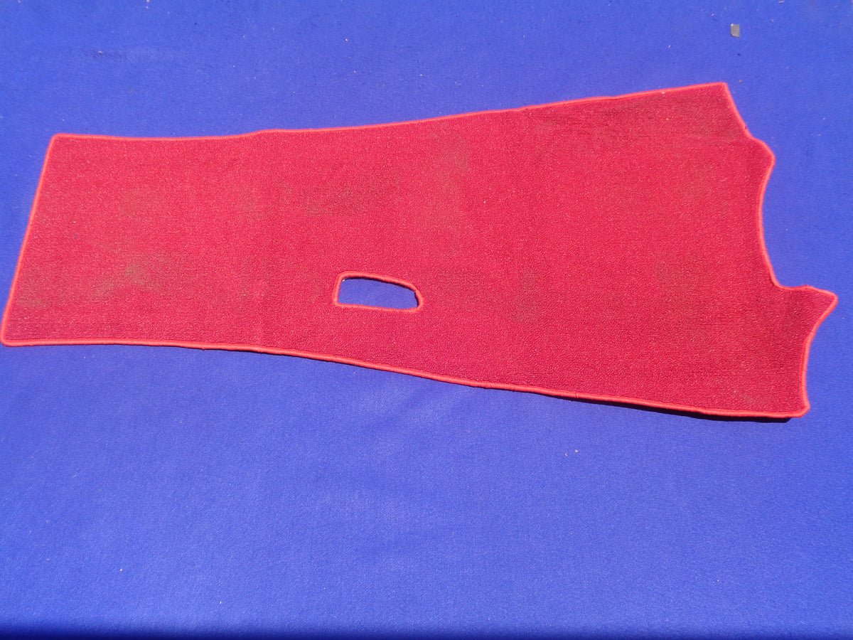 Datsun Roadster 65, 66, 67, 67 1/2, 68, 69 and 70 Loop Carpet kit LH drive Red Trunk piece jack in wheel well