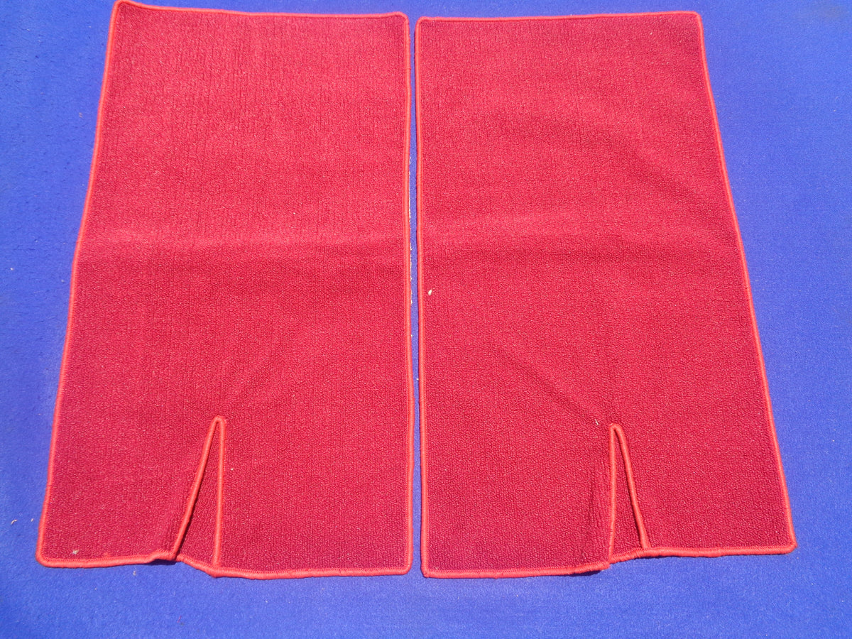 Datsun Roadster 65, 66, 67, 67 1/2, 68, 69 and 70 Red Carpet Set LH drive w/ Trunk piece on back wall