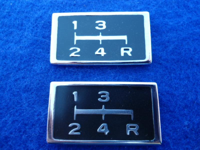 Datsun Roadster 68, 69 and 70 4 - Speed Shift Label