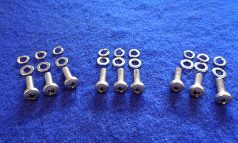 Datsun Roadster 68 - 70 stainless fastener kit for clips soft top bow side