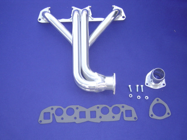 Datsun Roadster Stock 1500/1600 Thermal Coated Header 15mm inch flange  w/gaskets, collector &amp; bolts