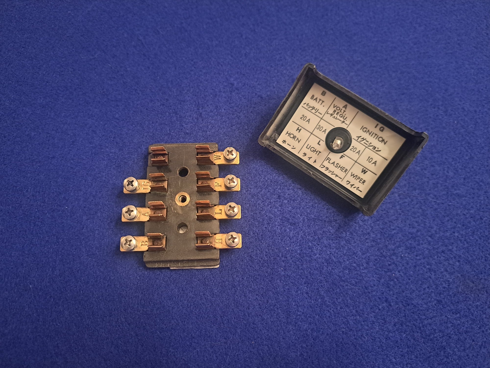 Datsun Roadster 65, 66, 67, 67 1/2 Fuse Box Used Fuse Holder New Cover