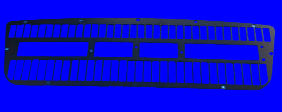 Datsun Roadster 671/2, 68,69 &amp; 70 Stainless Steel Powder Coated Black Grill Back