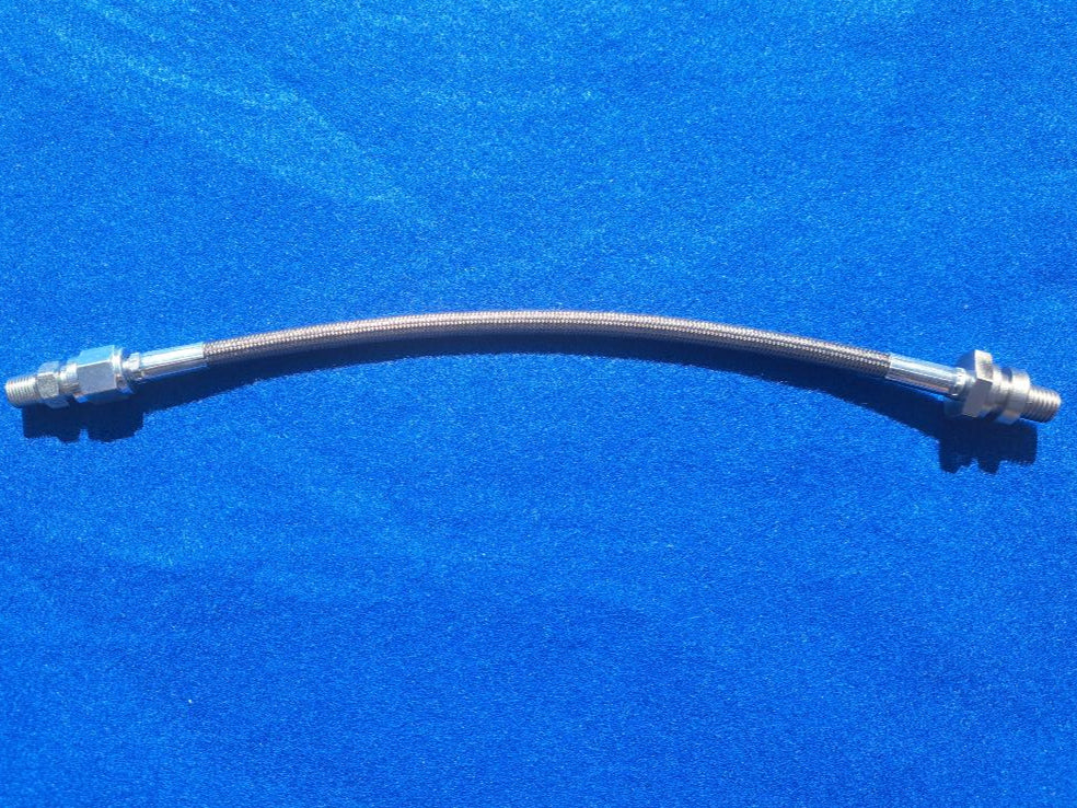 Datsun Roadster 68,69 &amp; 70 Braided 1600/2000 Oil Pressure Gauge Hose -LINE W/DISCONNECT