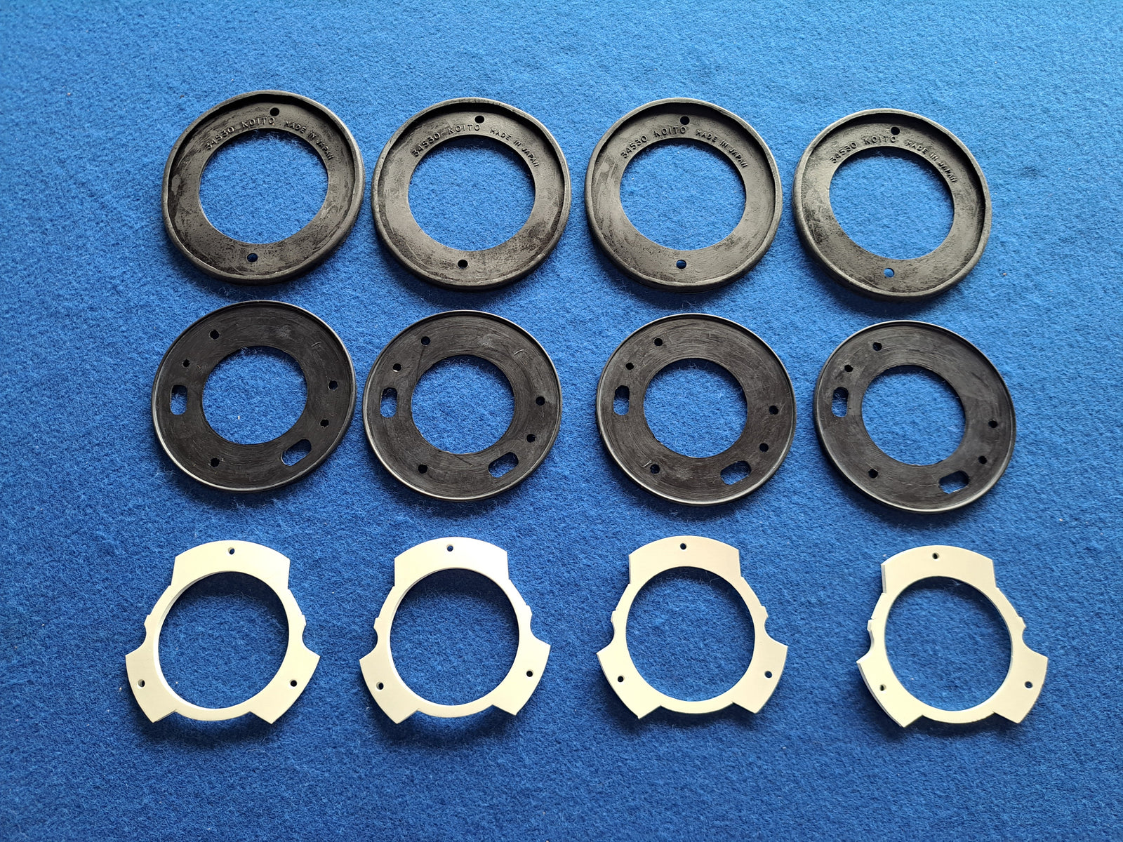 Datsun Roadster & Fairlady 63, 64, 65, 66, 67, 67 1/2, 68, 69 & 70 Taillight Gasket NISSAN  12 Piece Kit - ASSEMBLY