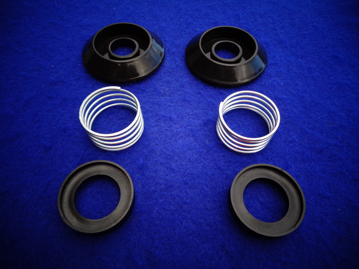 Datsun Roadster &amp; Fairlady 63, 64, 65, 66, 67 &amp; 67 1/2 Escutcheon set w/springs 