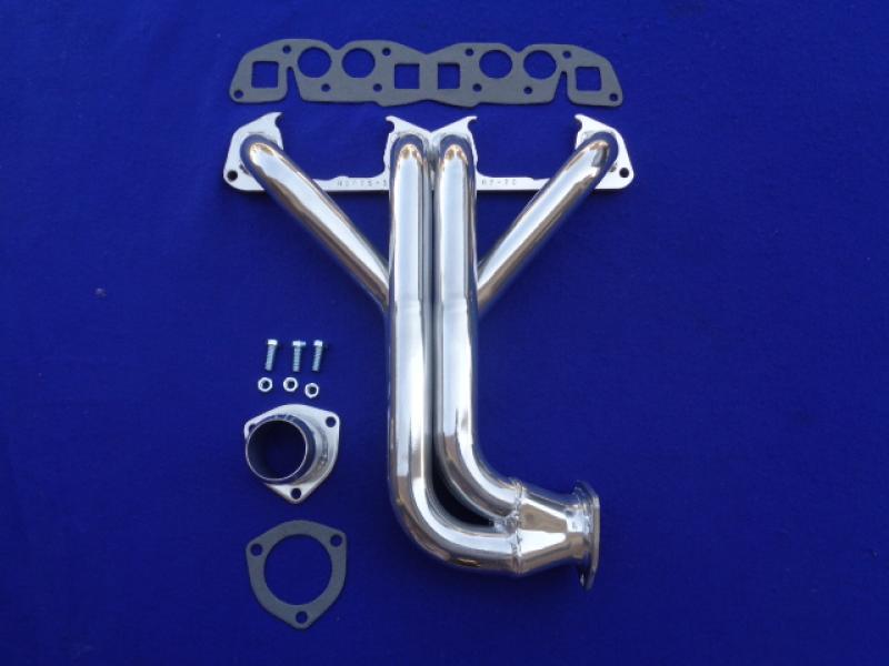 Datsun Roadster Stock 1500/1600 Thermal Coated Header 15mm inch flange  w/gaskets, collector & bolts ASSEMBLY