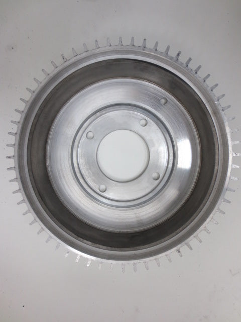 Datsun Roadster 65, 66, 67, 67 1/2, 68, 69 &amp; 70 Rear Brake Aluminum Finned Drum rear view