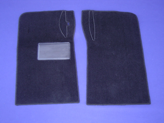 Datsun Roadster 65, 66, 67, 67 1/2, 68, 69 and 70 Carpet Set Plush black LH drive Trunk piece jack in back wall