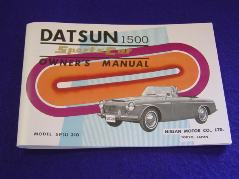 Datsun 1500 Fairlady Owners Manual