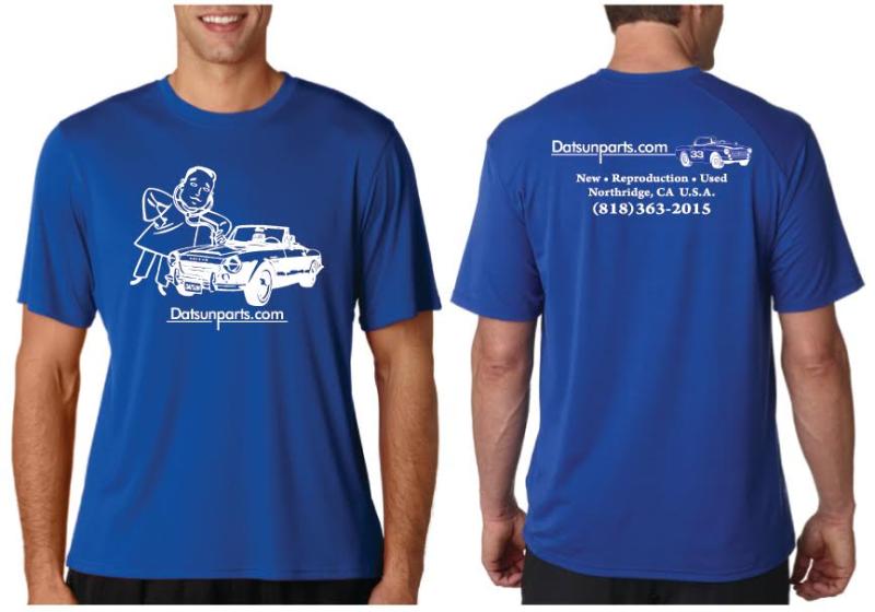 Datsun Parts.com T-Shirt with Japanese Doctor assessing his patient