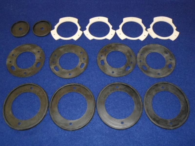 Datsun Roadster 14 piece tail light kit. 4-outer, inner, 4 lens & 2 - reflector gaskets