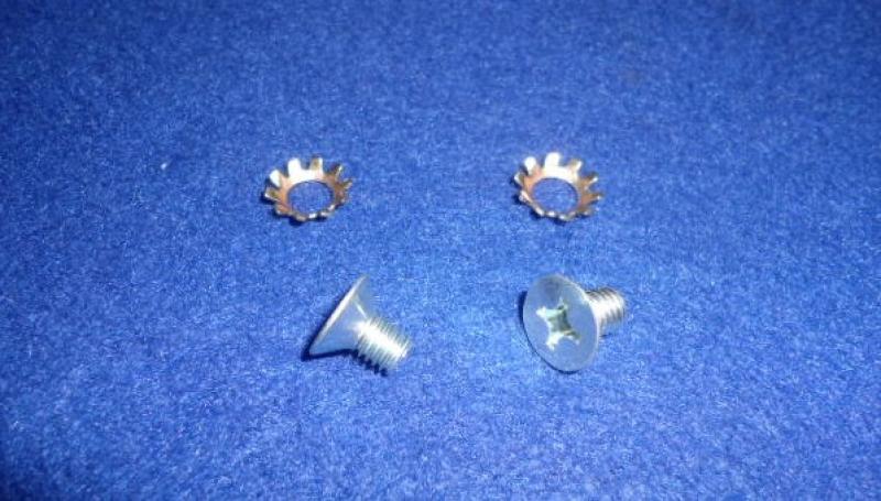 Datsun Roadster 2000 Jackshaft retaining plate screws and springs washers