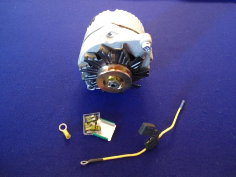 Datsun Roadster 65, 66 67 1/2, 68, 69 and 70 1600 & 2000 Delco Remy 60 Amp Singe Wire Alternator