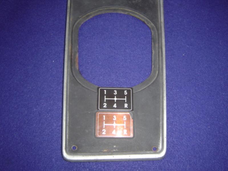 Datsun Roadster 65, 66, 67 1/2 Early Shift Pattern Label 4 or 5 speed