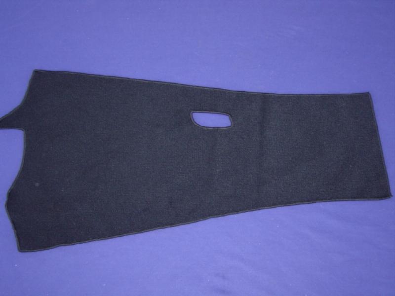 Datsun Roadster 65, 66, 67, 67 1/2, 68, 69 and 70 Carpet Set Loop Black LH drive Trunk piece jack in back wall