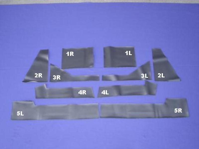 Datsun Roadster 65, 66, and 67 1/2 Black Vinyl Trim Set