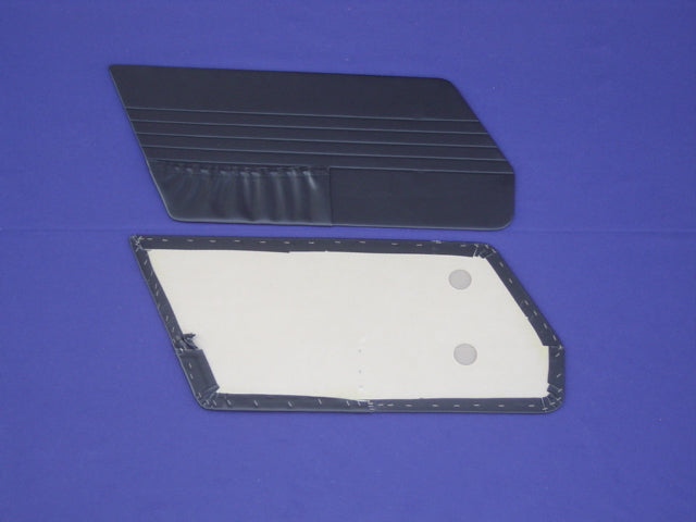 Datsun Roadster 65, 66 and 67 Black Door Panels w/pleated pockets
