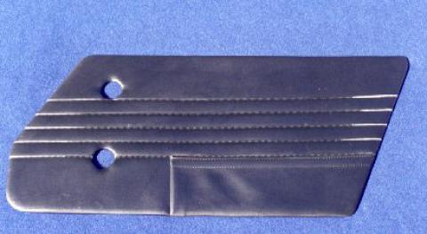 Datsun Roadster 65, 66 and 67 Minor Black Vinyl Interior Package w/regular pockets &amp; firewall panel kit