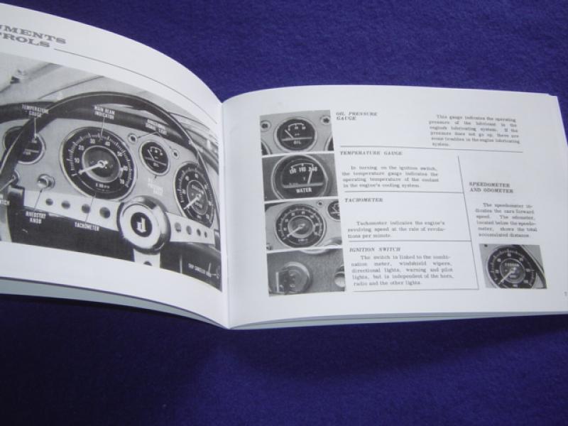 Datsun Roadster 65-67 Owners manual