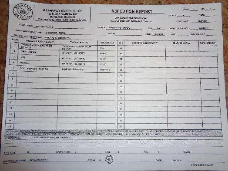 Datsun Roadster 67 1/2, 68, 69 & 70 1600 Timing Component Set