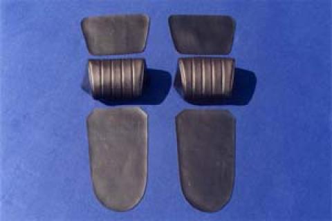 Datsun Roadster 67 1/2 Head Rest Pockets Black