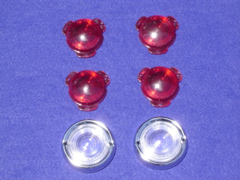 Datsun Roadster 67 1/2 lens kit 2 clear park, 4 - red tail lenses