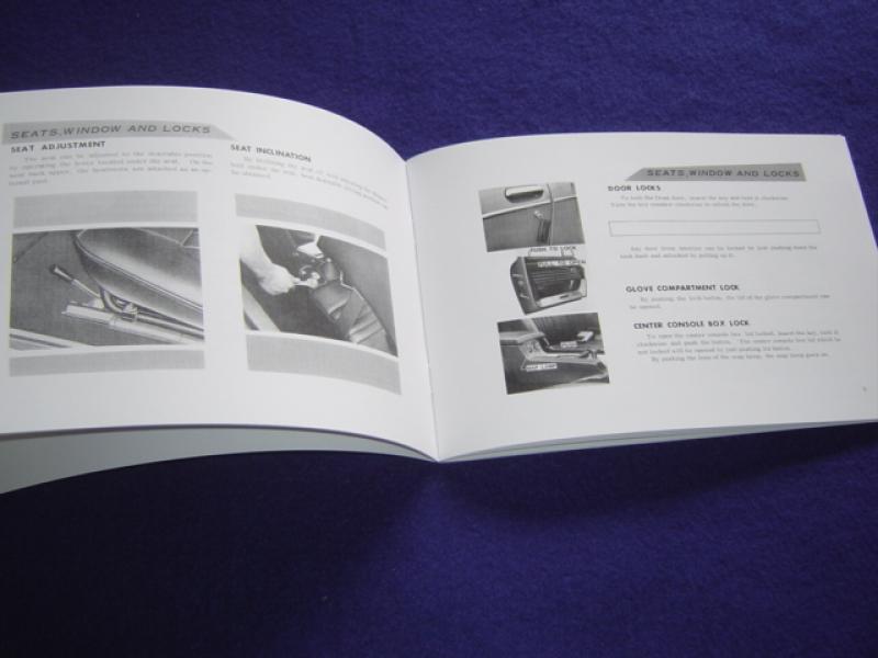 Datsun Roadster 68 1600 &amp; 2000 Owners Manual