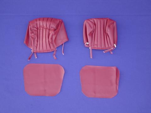 Datsun Roadster 68-70 Head Rest Covers Red