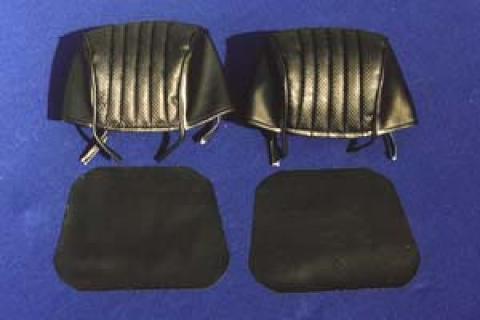 Datsun Roadster 68-70 Headrest Covers Black