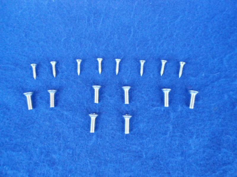 Datsun Roadster 68 - 70 Inside windshield pad stainless steel screw set of 16