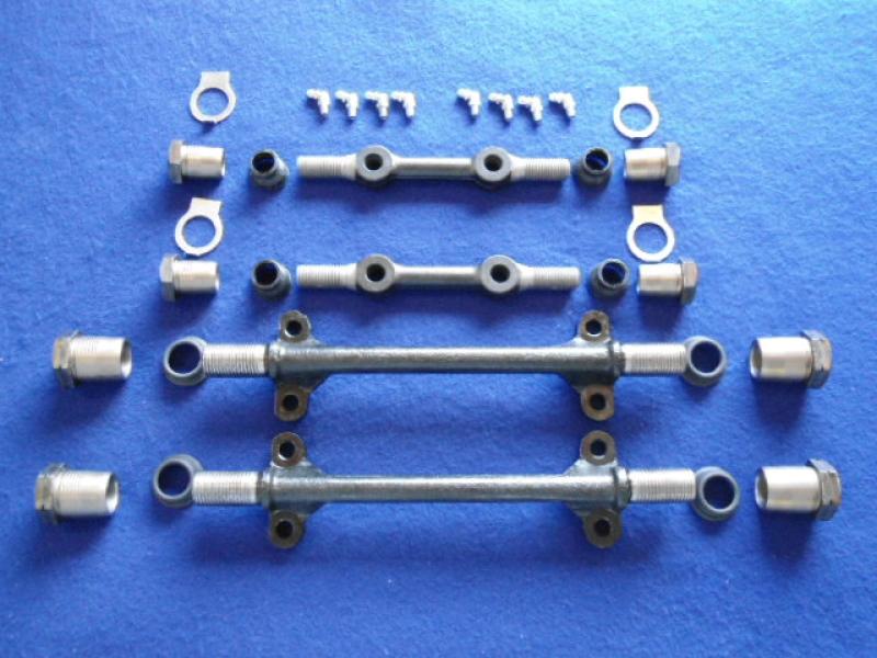 Datsun Roadster &amp; Fairlady 63, 64, 65, 66, 67, 67 1/2, 68, 69 &amp; 70 Upper &amp; Lower spindle, bushing, seal &amp; zerk kit- both sides