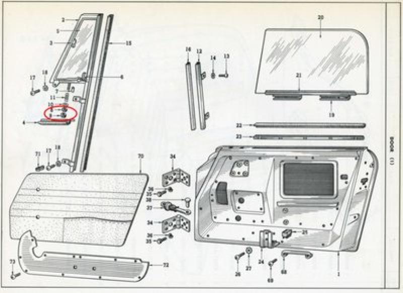 Datsun Roadster & Fairlady 63 - 67 1/2 door bottom cushion pair