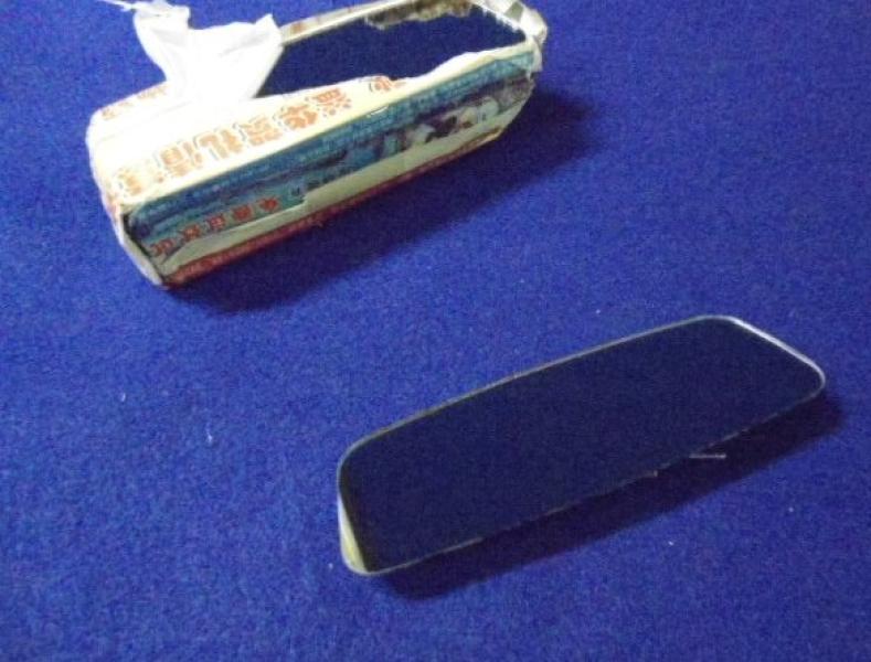 Datsun Roadster & Fairlady 65 - 67 early dash board rear view mirror replacement glass