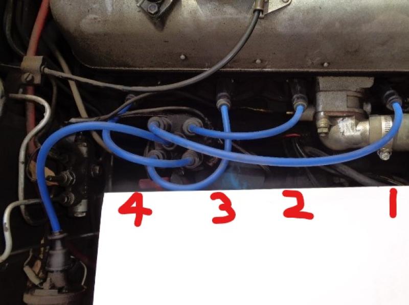 Datsun Roadster & Fairlady Heavy duty distributor silicone wire set - Black