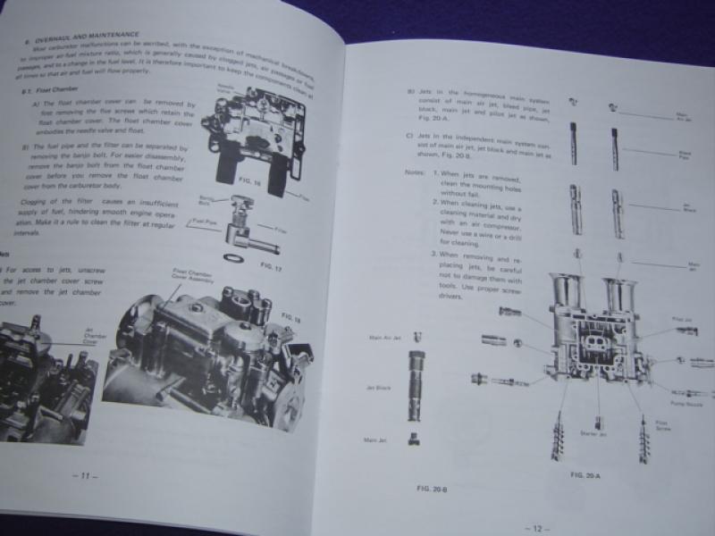 Datsun Roadster Mikuni Carburetor Manual-NEW