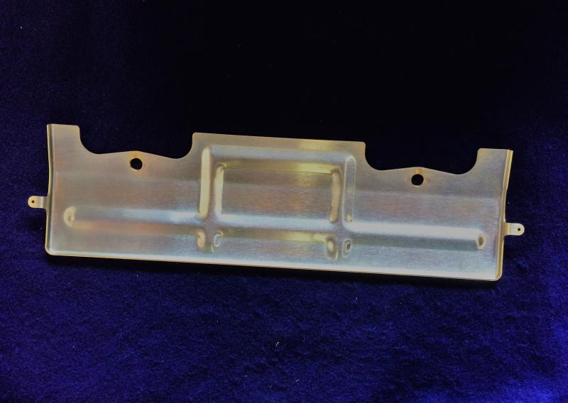 Datsun Roadster U20 2000 SU carburetor heat shield w/reinforced mounting holes with light cad look