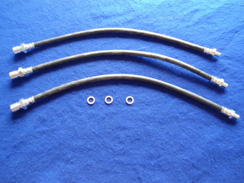 Datsun Roadster brake hose kit w/washers 3